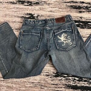 King of Pride jeans with a cool lion design on the back pocket 38x32 #y2kstreet